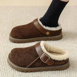 Sabrina - Elegant suede clogs with plush lining