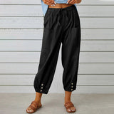 Sofia - Breathable Linen Trousers