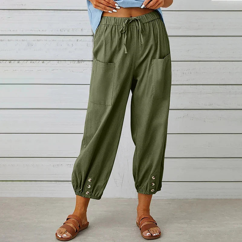 Sofia - Breathable Linen Trousers