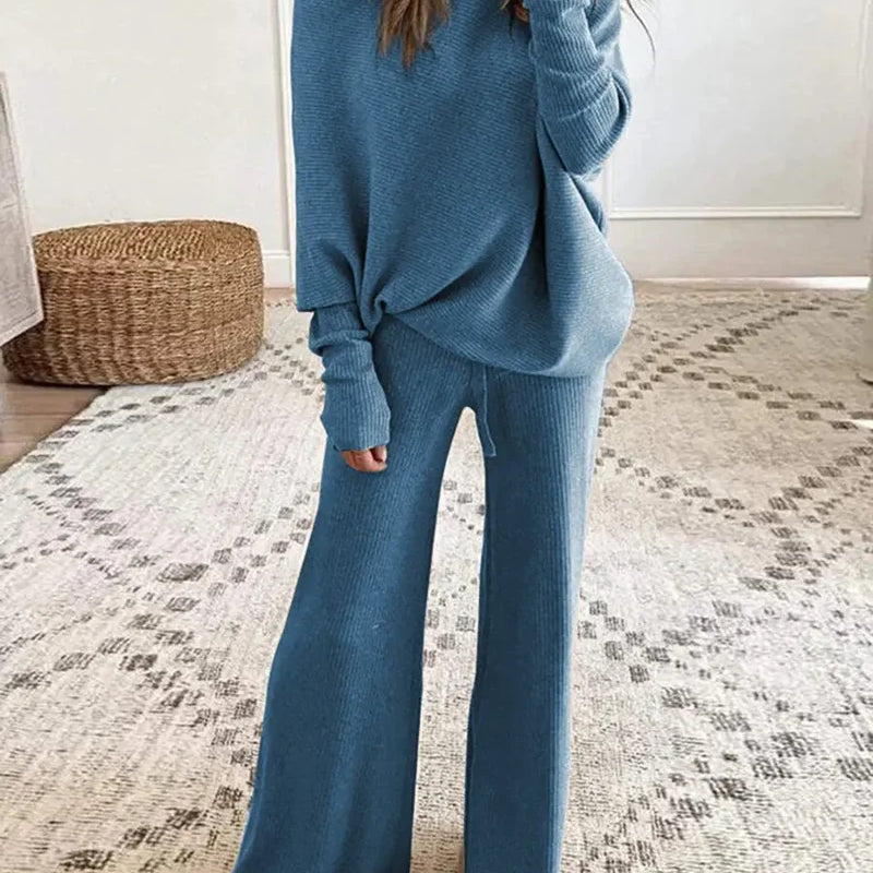 Elara Ease – Off-Shoulder Lounge Set