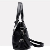 Women's leather handbag tote bag - anti-splash water