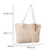 Woven large capacity handbag tote bag