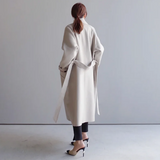 Esmee - Elegant Wool Trench Coat for Women