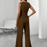 Aveline Poise – Sleeveless Tailored Set