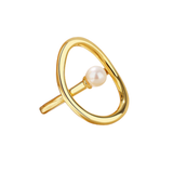 Sophisticated gold Ladies ring with Luxe Finish