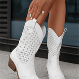 Raya West – Perforated Western Boot