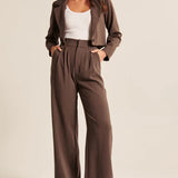 Harbour Fold – Pleated Wide-Leg Trouser