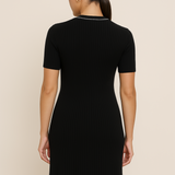 Monaco Line – Ribbed Polo Maxi Dress
