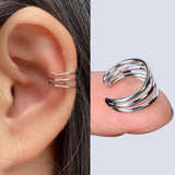 Nalani - Spiral ear cuff with shiny surface