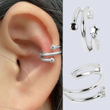 Nalani - Spiral ear cuff with shiny surface