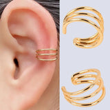 Nalani - Spiral ear cuff with shiny surface