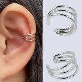 Nalani - Spiral ear cuff with shiny surface