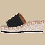 Annag - Casual wedge heel sandals with espadrille sole