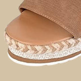 Annag - Casual wedge heel sandals with espadrille sole