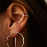 Nalani - Spiral ear cuff with shiny surface