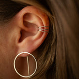 Nalani - Spiral ear cuff with shiny surface