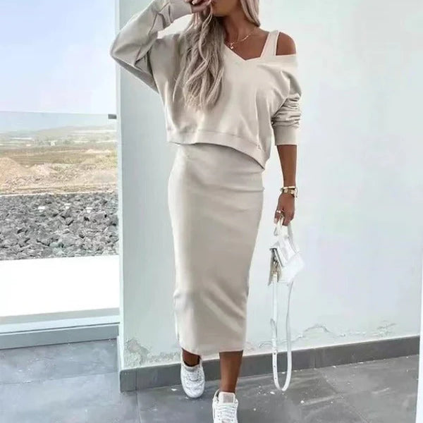 Noira Form – Off-Shoulder Skirt Set