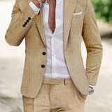 Wyatt - Men's Linen Suits With Two Buttons