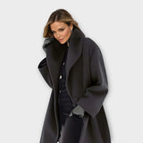 Seren Fold – Draped Collar Overcoat