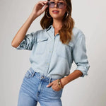 Modinzi Arden Oversize – Relaxed Denim Shirt
