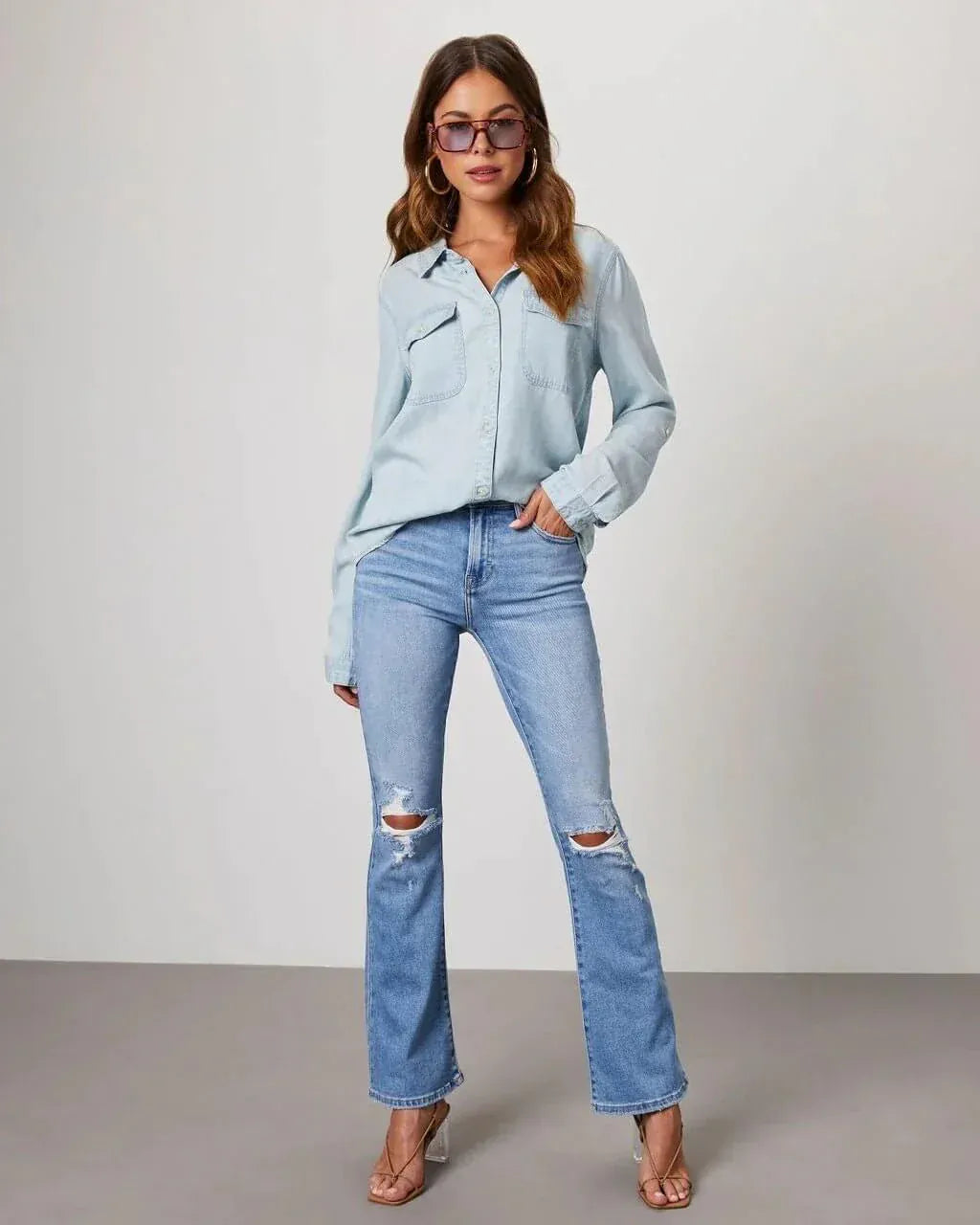 Modinzi Arden Oversize – Relaxed Denim Shirt