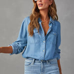 Modinzi Dark Blue / 6 (XS) Arden Oversize – Relaxed Denim Shirt