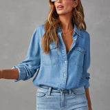 Modinzi Dark Blue / 6 (XS) Arden Oversize – Relaxed Denim Shirt