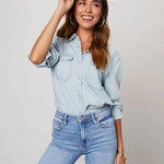 Modinzi light blue / 6 (XS) Arden Oversize – Relaxed Denim Shirt