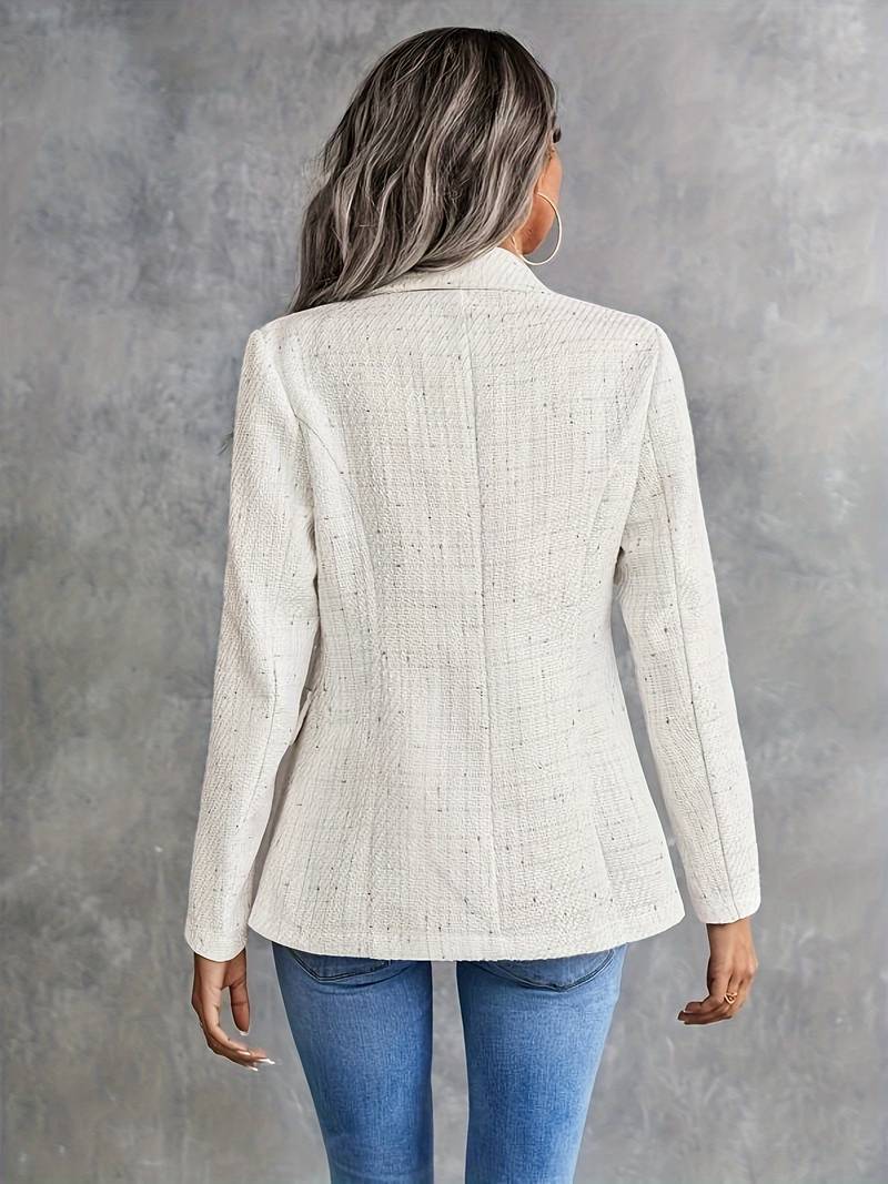 Modinzi Atelier Chic – Tweed Double-Breasted Blazer