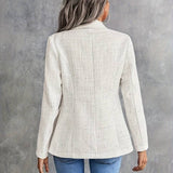 Modinzi Atelier Chic – Tweed Double-Breasted Blazer