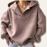 Modinzi Taupe / 6 (XS) Auden Ease – Structured Oversize Hoodie