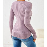 Lyra Drape – Textured Wrap Knit Top