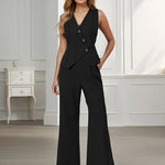 Modinzi black / 6 (XS) Aveline Poise – Sleeveless Tailored Set