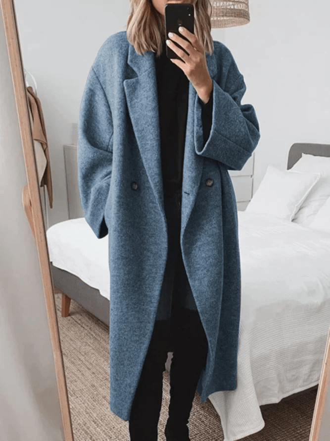 Modinzi Aven Row – Oversized Wool-Blend Coat