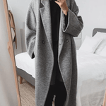 Modinzi Grey / 6 (XS) Aven Row – Oversized Wool-Blend Coat