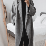 Modinzi Grey / 6 (XS) Aven Row – Oversized Wool-Blend Coat