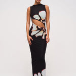 Modinzi Bloom Twist – Cutout Maxi Dress