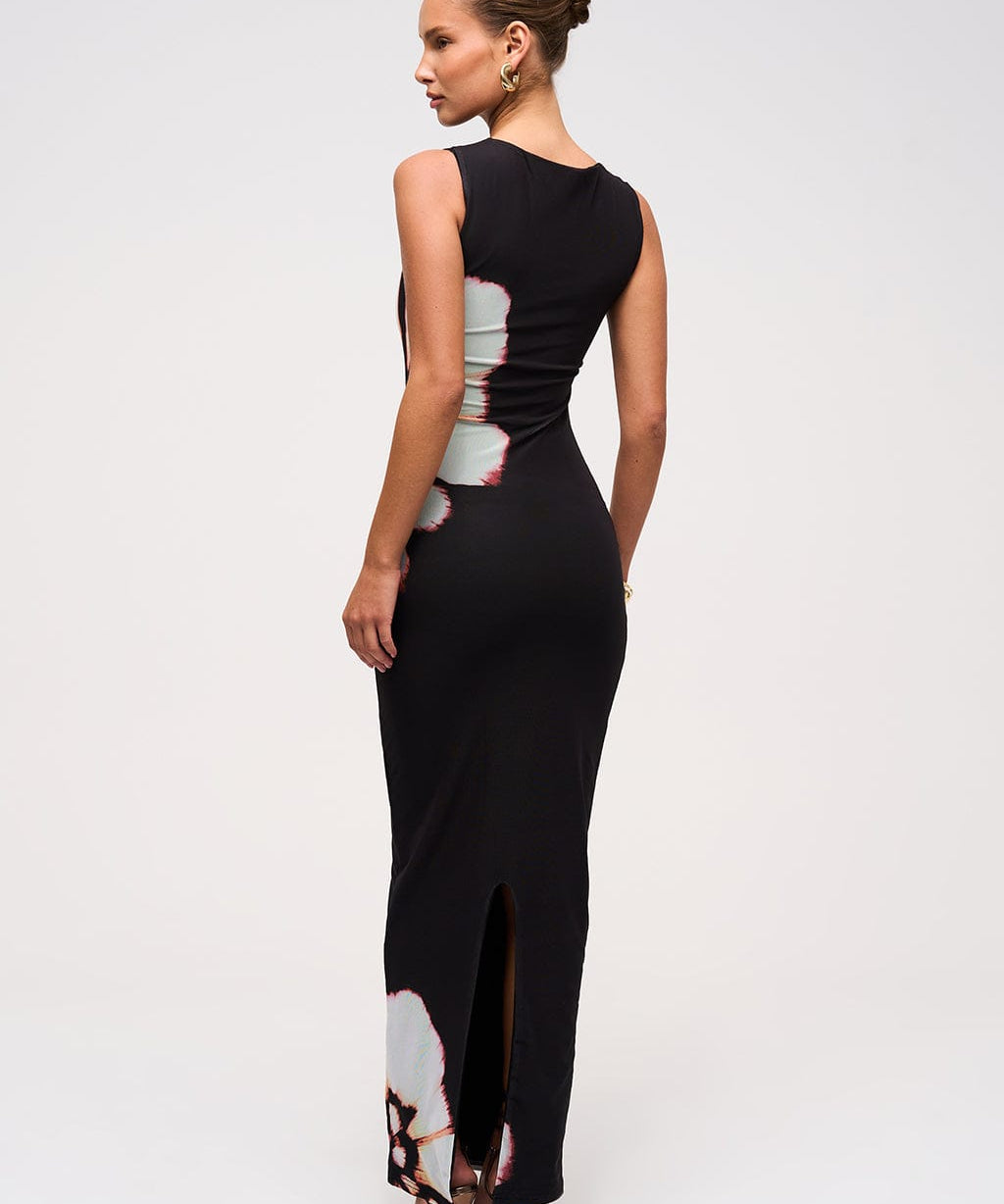 Modinzi Bloom Twist – Cutout Maxi Dress