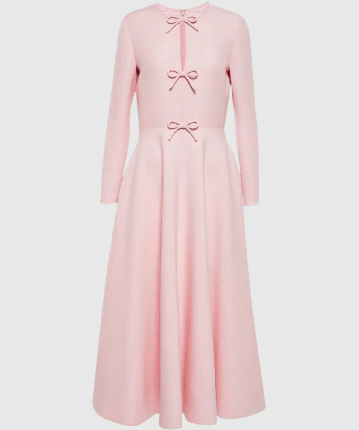 Modinzi Blush Reverie – Triple Bow Maxi Dress