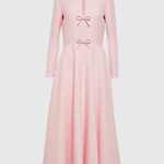Modinzi Blush Reverie – Triple Bow Maxi Dress
