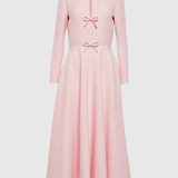 Modinzi Blush Reverie – Triple Bow Maxi Dress