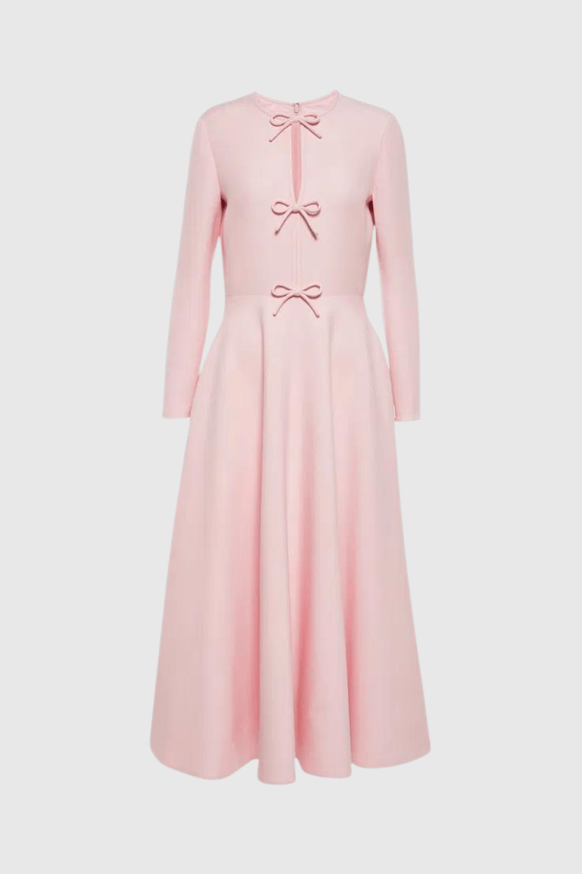 Modinzi Blush Reverie – Triple Bow Maxi Dress