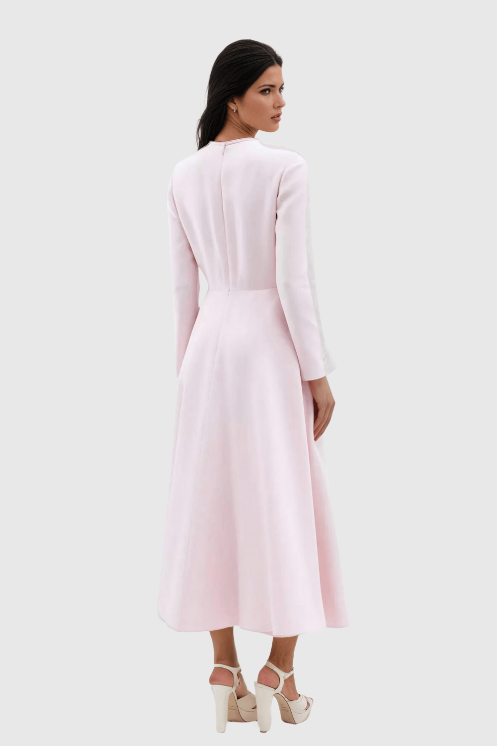 Modinzi Blush Reverie – Triple Bow Maxi Dress