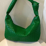 Chic hobo bag with woven texture