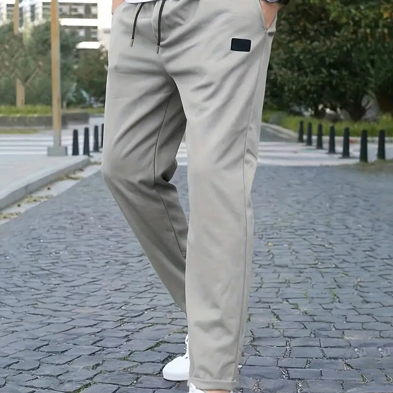 Bryson - Chic Sporty Stretch Jogging Pants With Drawstring and a Relaxed Waist