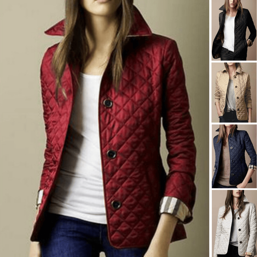 Modinzi Cheryl Curve – Quilted Button Jacket