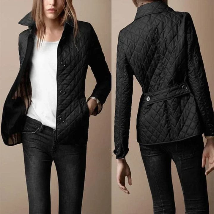 Modinzi Cheryl Curve – Quilted Button Jacket