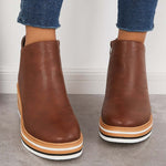 Modinzi City Edge – Platform Ankle Boots