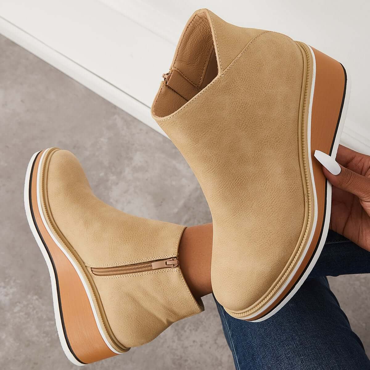 Modinzi City Edge – Platform Ankle Boots