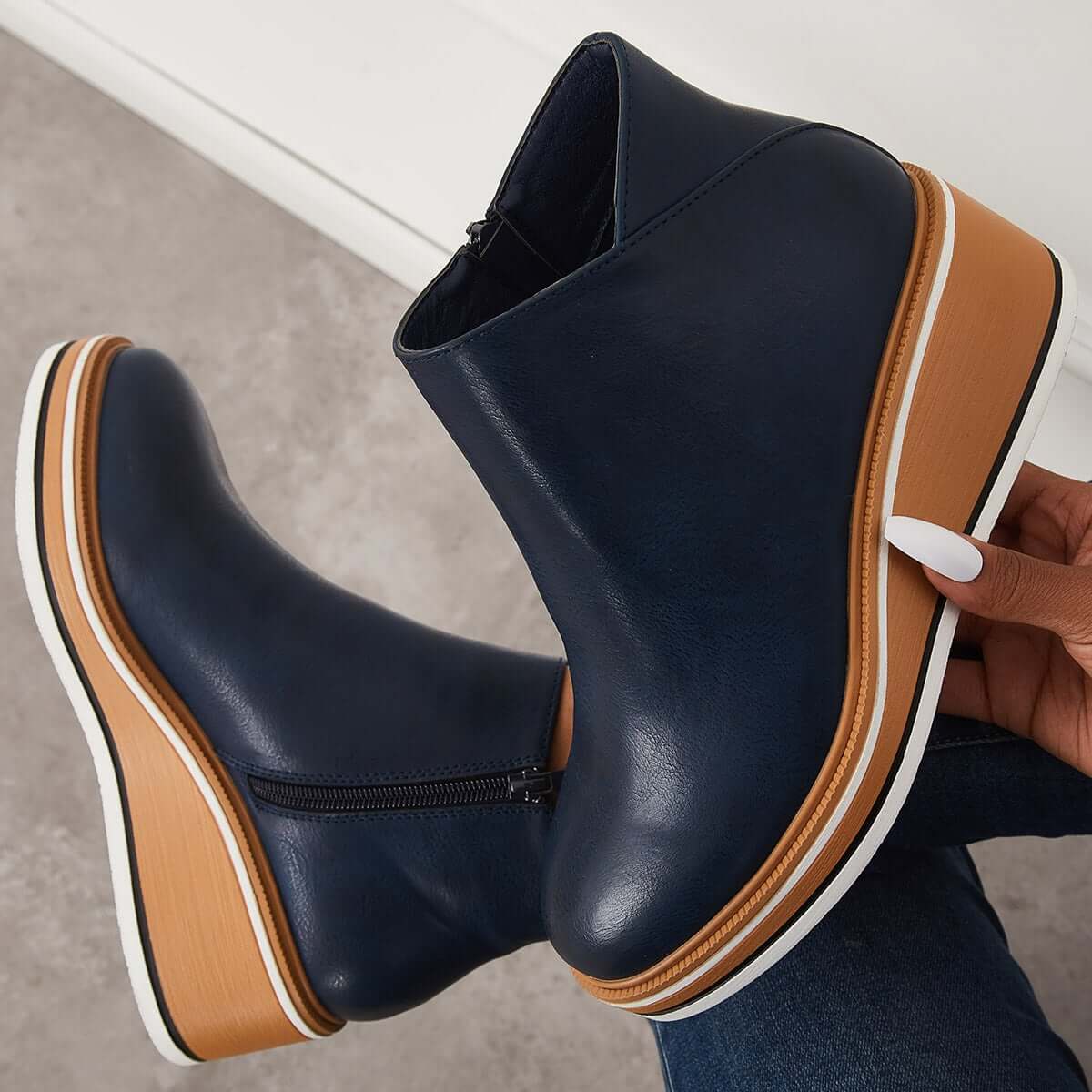 Modinzi City Edge – Platform Ankle Boots